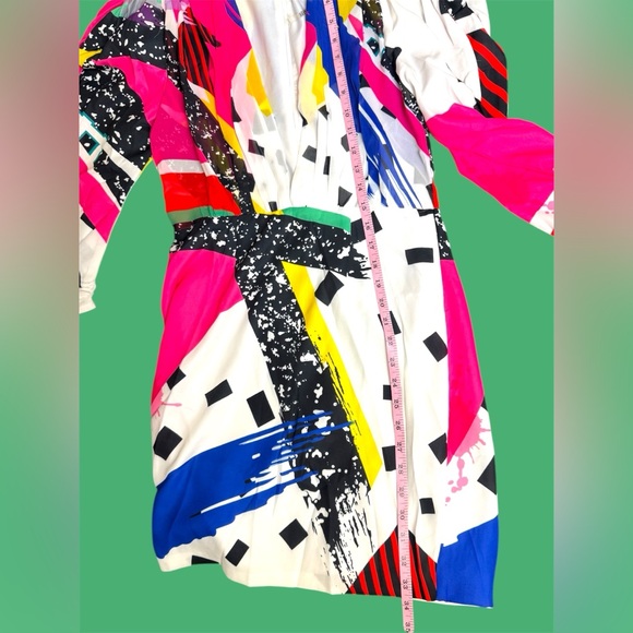 L'ATISTE Multicolor Abstract Women's Mini Dress - Picture 5 of 6